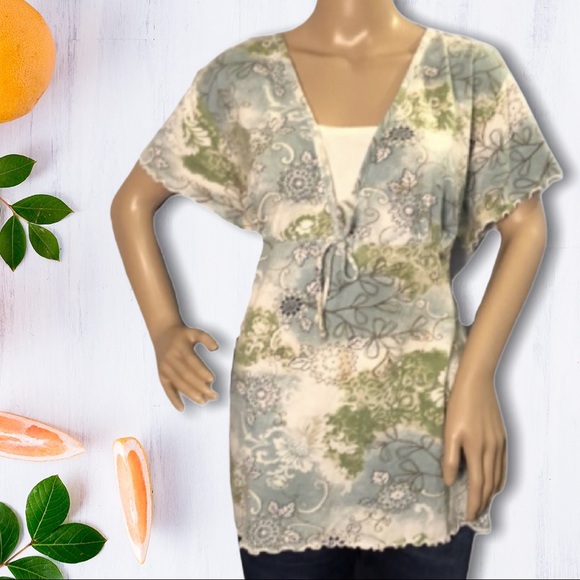 Venezia Tops - Venezia Gypsy Boho Top Ties In Back 14/16W